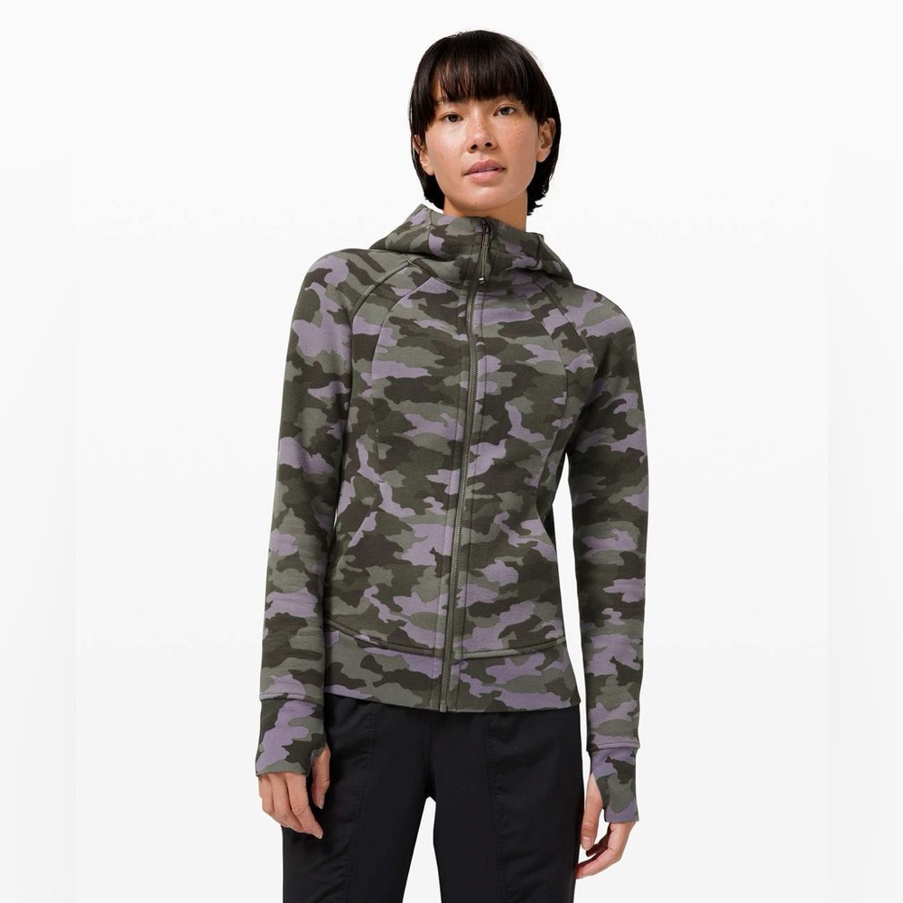 lululemon athletica Camouflage Zip Hoodie - Green and Purple